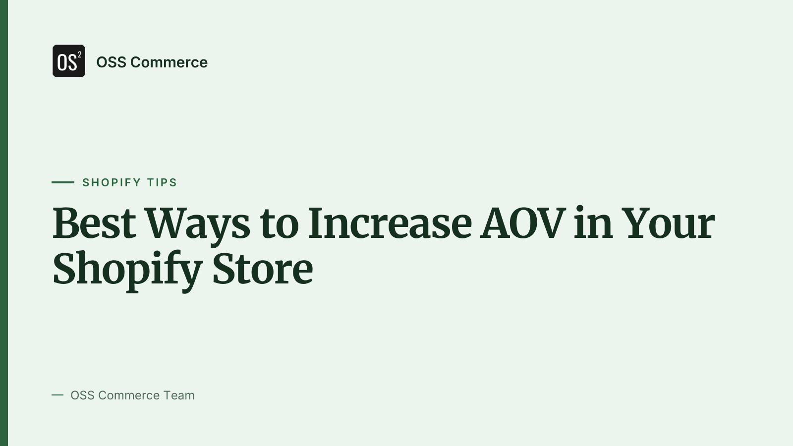 Best Ways to Increase AOV in Your Shopify Store